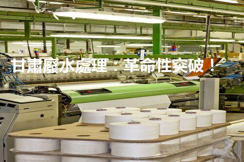 甘肅廢水處理：革命性突破！拯救地球之源，重塑生態(tài)奇跡？